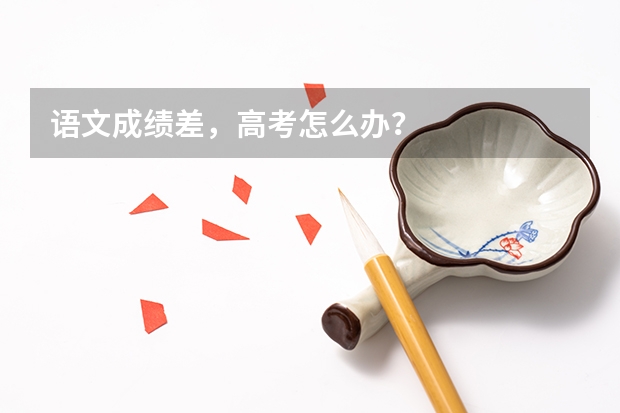 语文成绩差，高考怎么办？