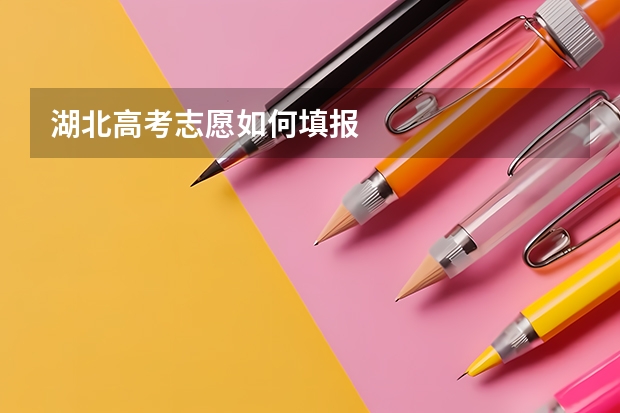 湖北高考志愿如何填报