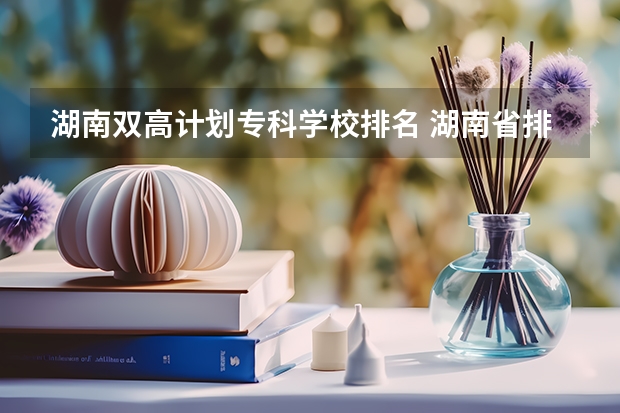 湖南双高计划专科学校排名 湖南省排名前十的职业技术学校