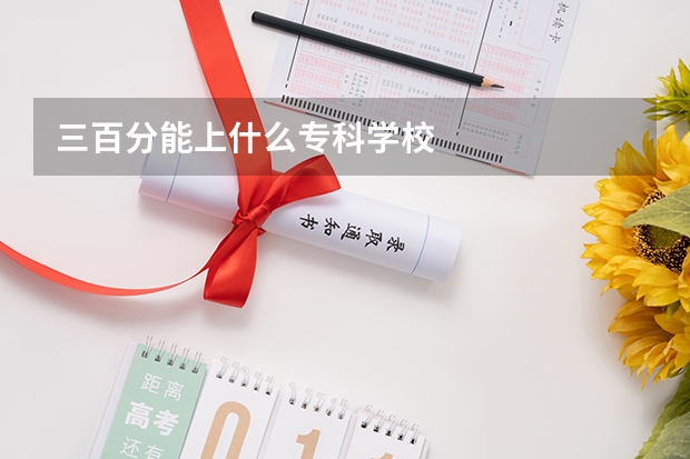 三百分能上什么专科学校