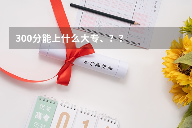 300分能上什么大专、??