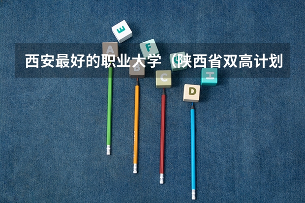 西安最好的职业大学（陕西省双高计划专科学校排名）
