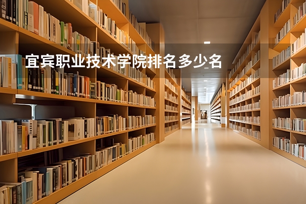 宜宾职业技术学院排名多少名
