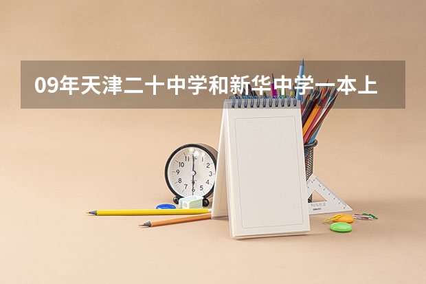 09年天津二十中学和新华中学一本上线率是多少？