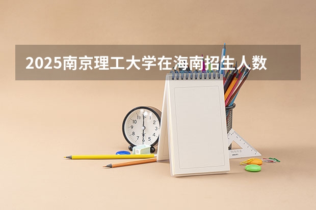 2025南京理工大学在海南招生人数计划预测