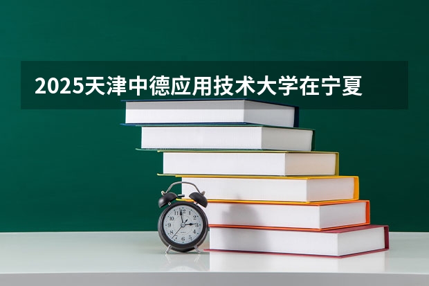 2025天津中德应用技术大学在宁夏招生人数计划预测
